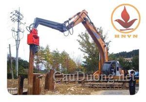 Búa rung điện trong xây dựng công trình giao thông