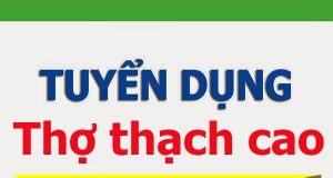 Công ty xây dựng Lộc Phát tuyển thợ thi công thạch cao tại Hà Nội