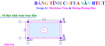 Download file excel tính coffa Dầm - Sàn mái - Cột