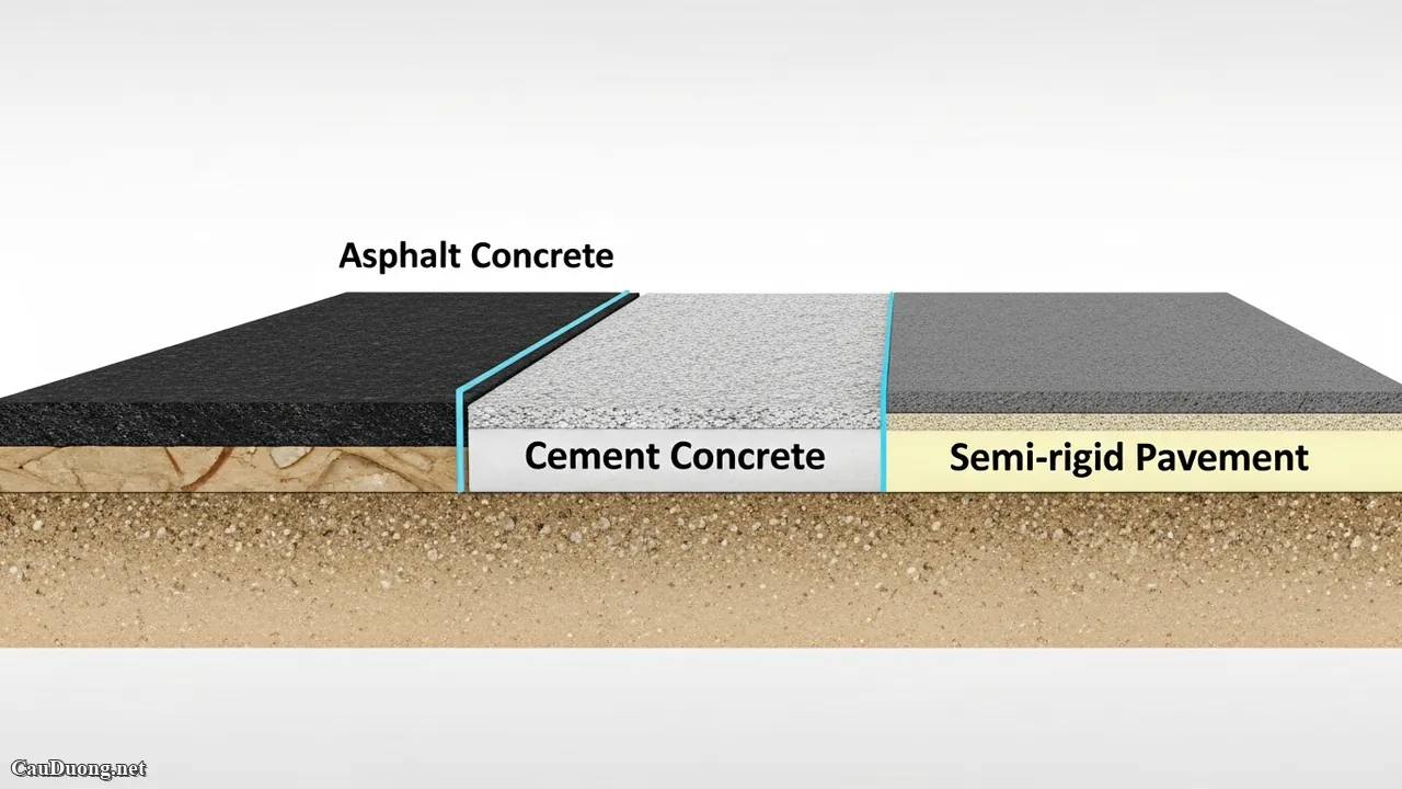 Các loại mặt đường phổ biến hiện nay
