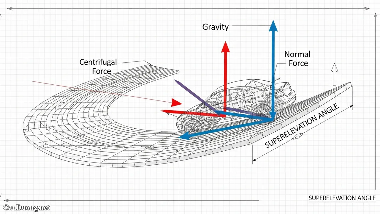 Kỹ thuật t&iacute;nh to&aacute;n v&agrave; thiết kế b&aacute;n k&iacute;nh đường cong nằm & đường cong đứng