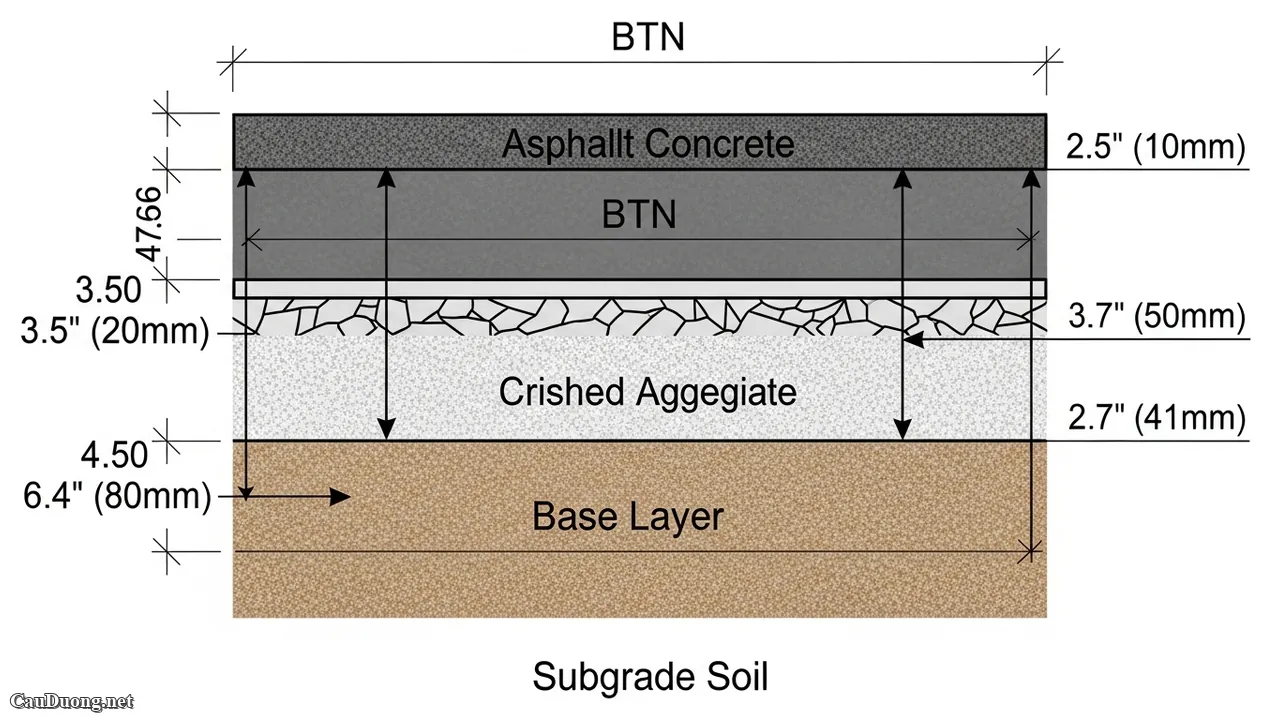 Mặt đường Bê tông Nhựa: Cấu tạo, Công nghệ và Tiêu chuẩn Thi công