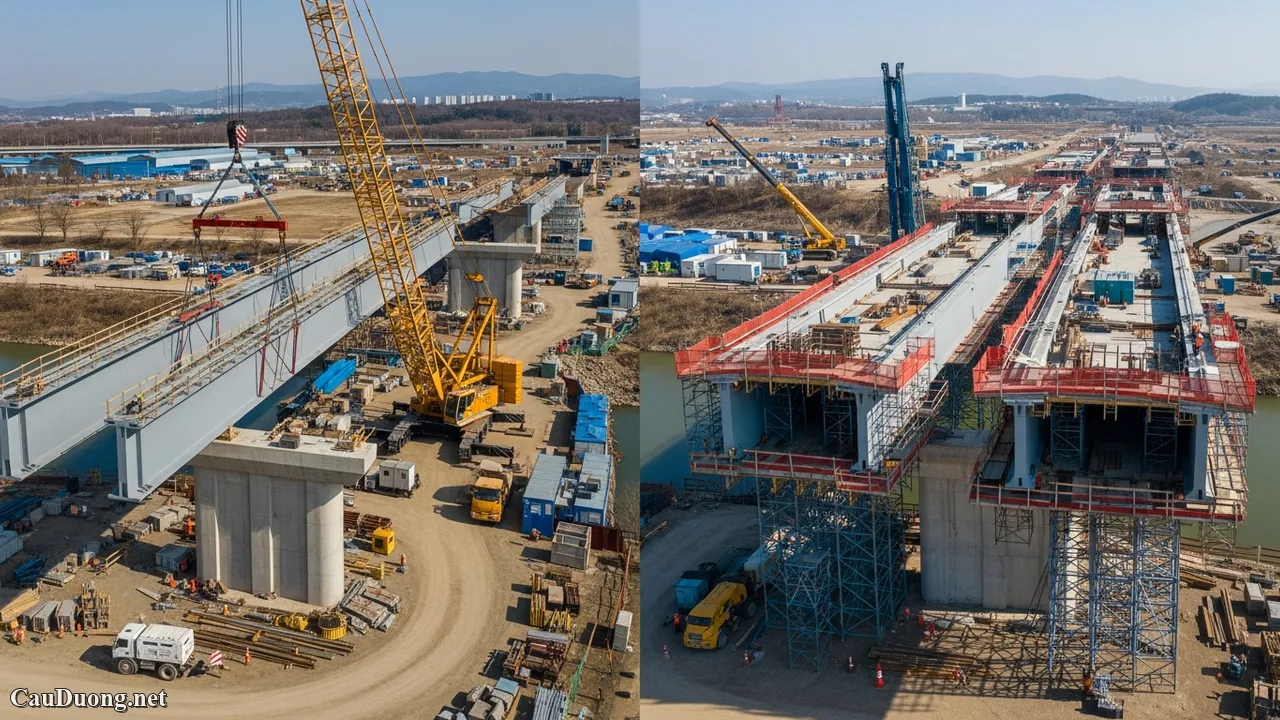 So s&aacute;nh chuy&ecirc;n s&acirc;u Dầm Hộp v&agrave; Dầm I trong x&acirc;y dựng cầu