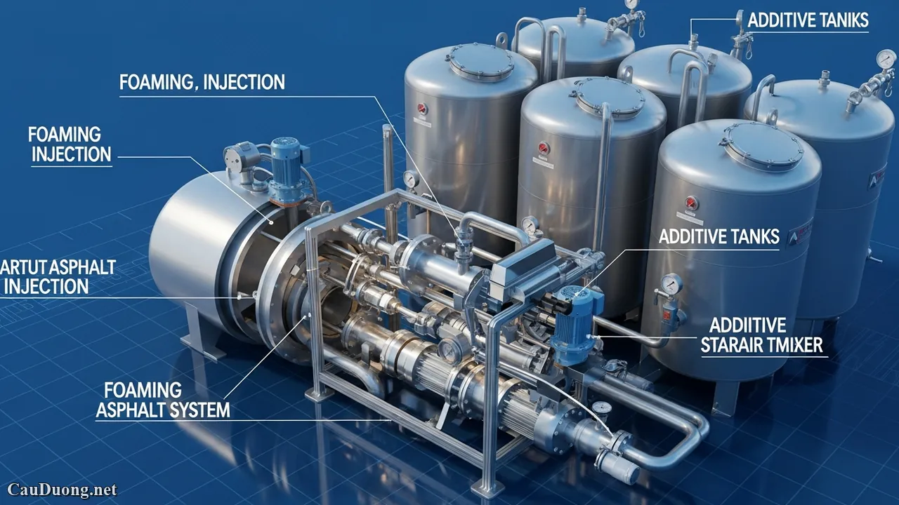 C&ocirc;ng nghệ asphalt warm-mix: Giảm chi ph&iacute; v&agrave; bảo vệ m&ocirc;i trường