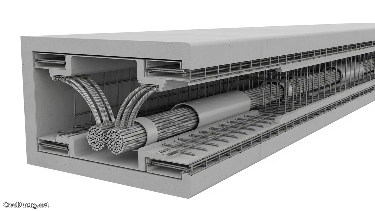Kỹ thuật lao lắp dầm Super-T, dầm I v&agrave; dầm hộp trong thi c&ocirc;ng c&ocirc;ng tr&igrave;nh cầu hiện đại